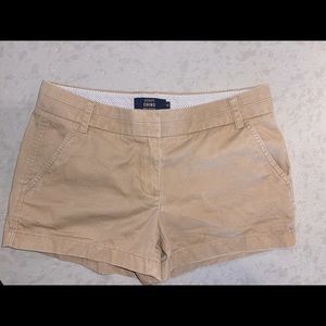 J.Crew Khaki Chino Shorts size 4